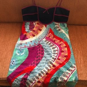 Anthropologie brightly colored cotton nightgown